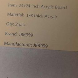 Acrylic Board 