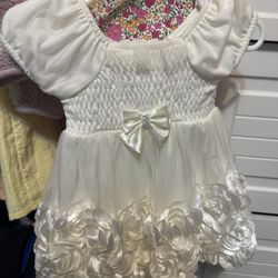 White Baby Girl  Dress 