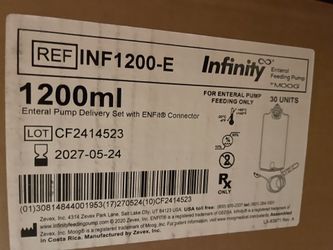 1200ml Enteral Pump Delivery Set with ENFit® Connector