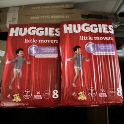 2 Huggies Little Movers Brand New