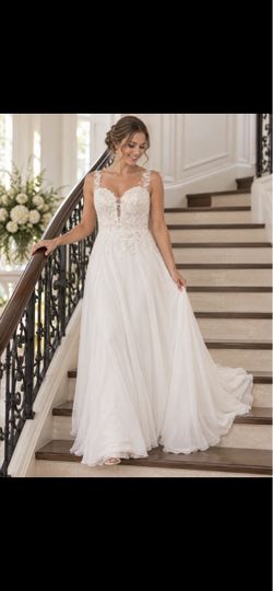 White Lace A-Line Wedding Dress