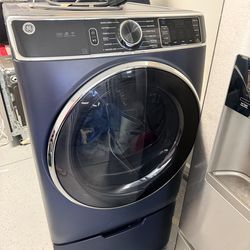 GE front load electric washer, and dryer set