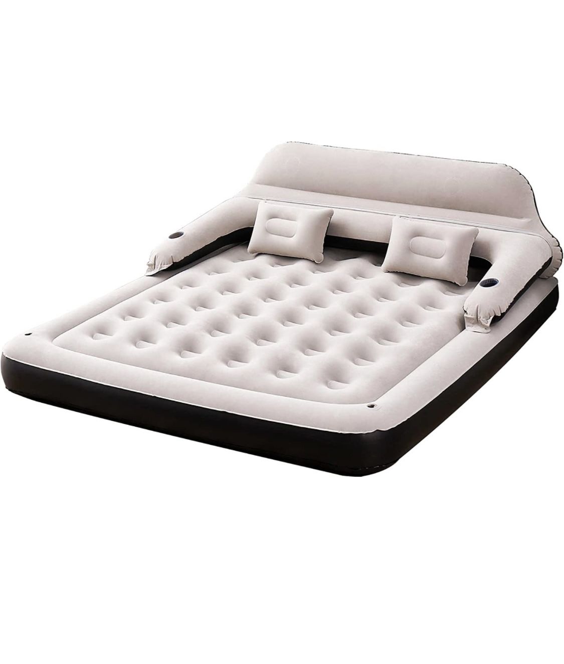 King Size Air Mattress Sofa Bed for Camping,Portable Inflatable Couch with Soft Pillow,Blow Up Bed for Car Travel/Overnight Outdoor