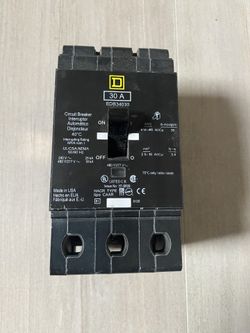 USA made!Square D EDB34030CA Miniature Circuit Breaker 480Y/277V 30A