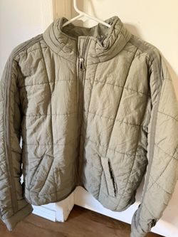 Olive Green Quilted Jacket 