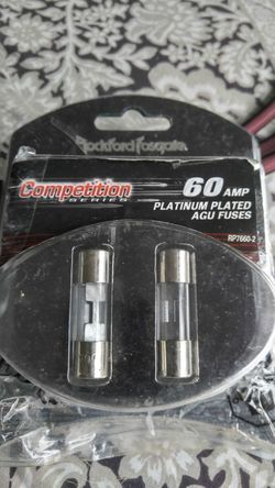 Rockford 60 AMP platinum plated AGU fuses