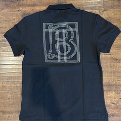 Burberry Black Polo ( Size S M L XL ) Available 
