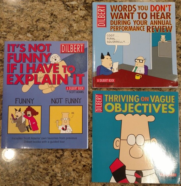 BRAND-NEW!!  3 Dilbert comic books