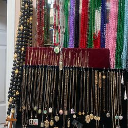 Rosarios, Oraciones Para Toda Ocasiones, Cadenas Con Su Dijes Chapeado de Oro Diferentes Precios