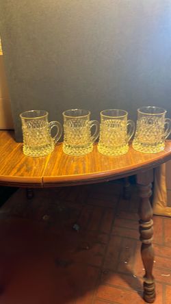 $20 obo - 4 heavy glass mugs