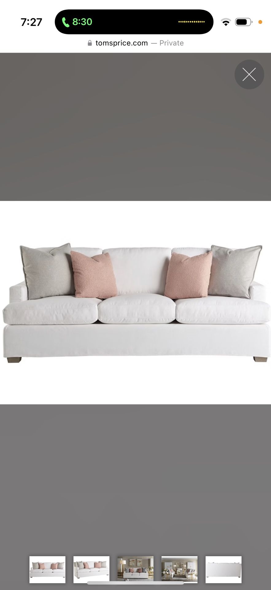 Beautiful White Sofa