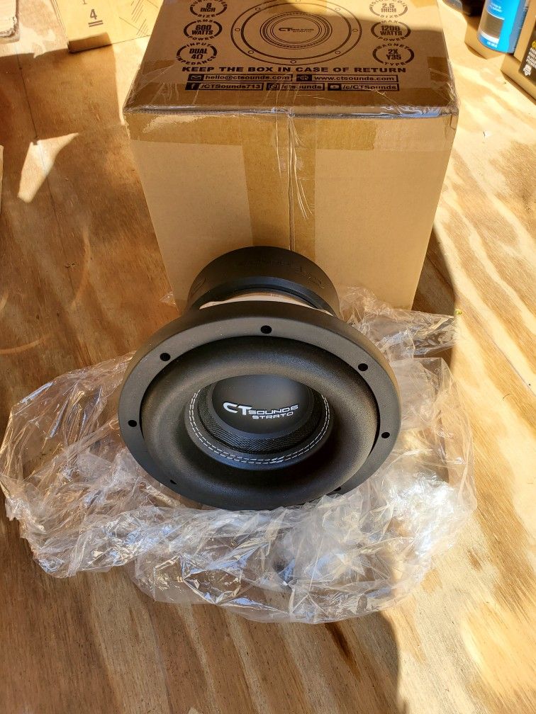 2- 8" Subs CT SOUNDS Meso and CT Sounds Strato