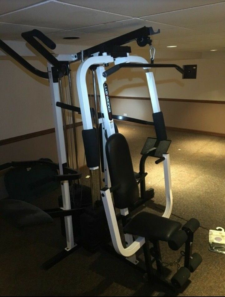 REDUCED! Used club weider 16.6ST home gym system for Sale in