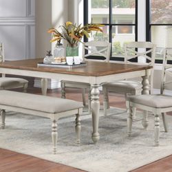 Beautiful Farmhouse Dining Table Set New 