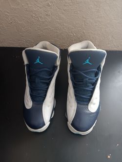 🔥 Air Jordan 13 Retro Obsidian Powder Blue 6.5Y | Clean White & Blue 🔥