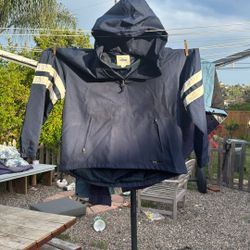 XL Old Navy Thick Windbreaker Navy And White