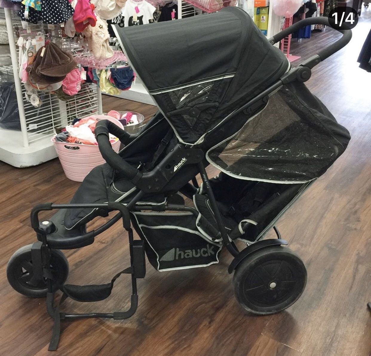 Hauck Freerider Tandem Jogging Stroller with infant car seat adapter retails for $440!