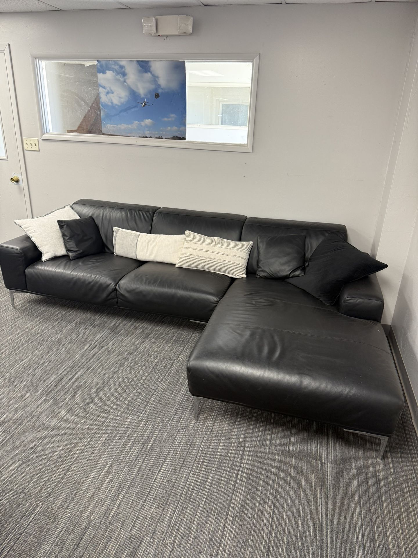 Black Leather Couch