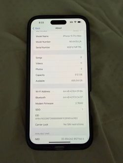 iPhone 15 pro max 512gb unlock