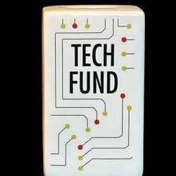 Tech Fund Pretty Penny  Ceramic VTG Coin Bank