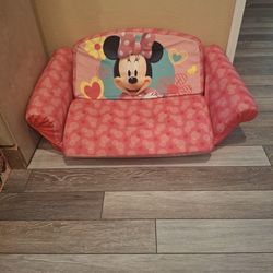 Mini Mouse  Kids Couch/bed for 2 To 5 Years Old. Good Condition.