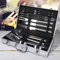 18PCS BBQ Grill Tool Set- 18 Piece Stainless Steel Barbecue Grilling Accessories