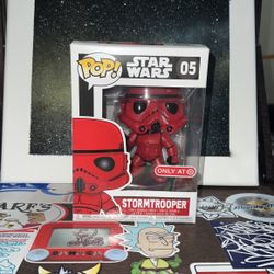 Red stormtrooper funko pop sales