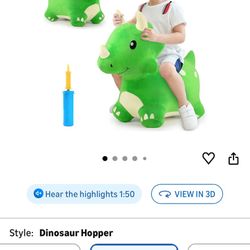 Bouncing Dino And Stuffed Bears 