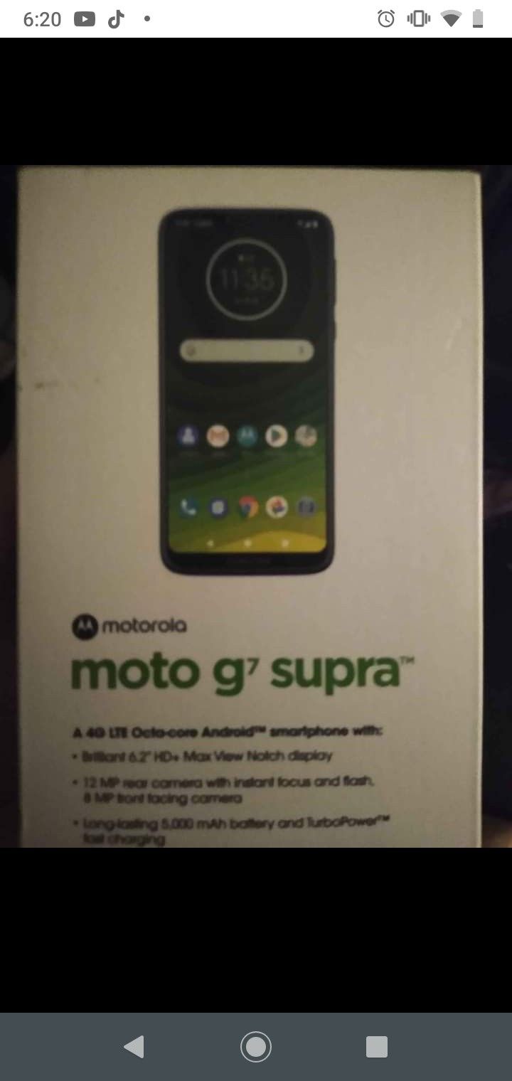 Pretty much new moto g7 supra