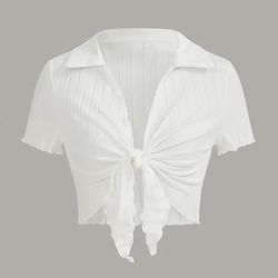 BRAND NEW Womens/Girls Tie White Shirt