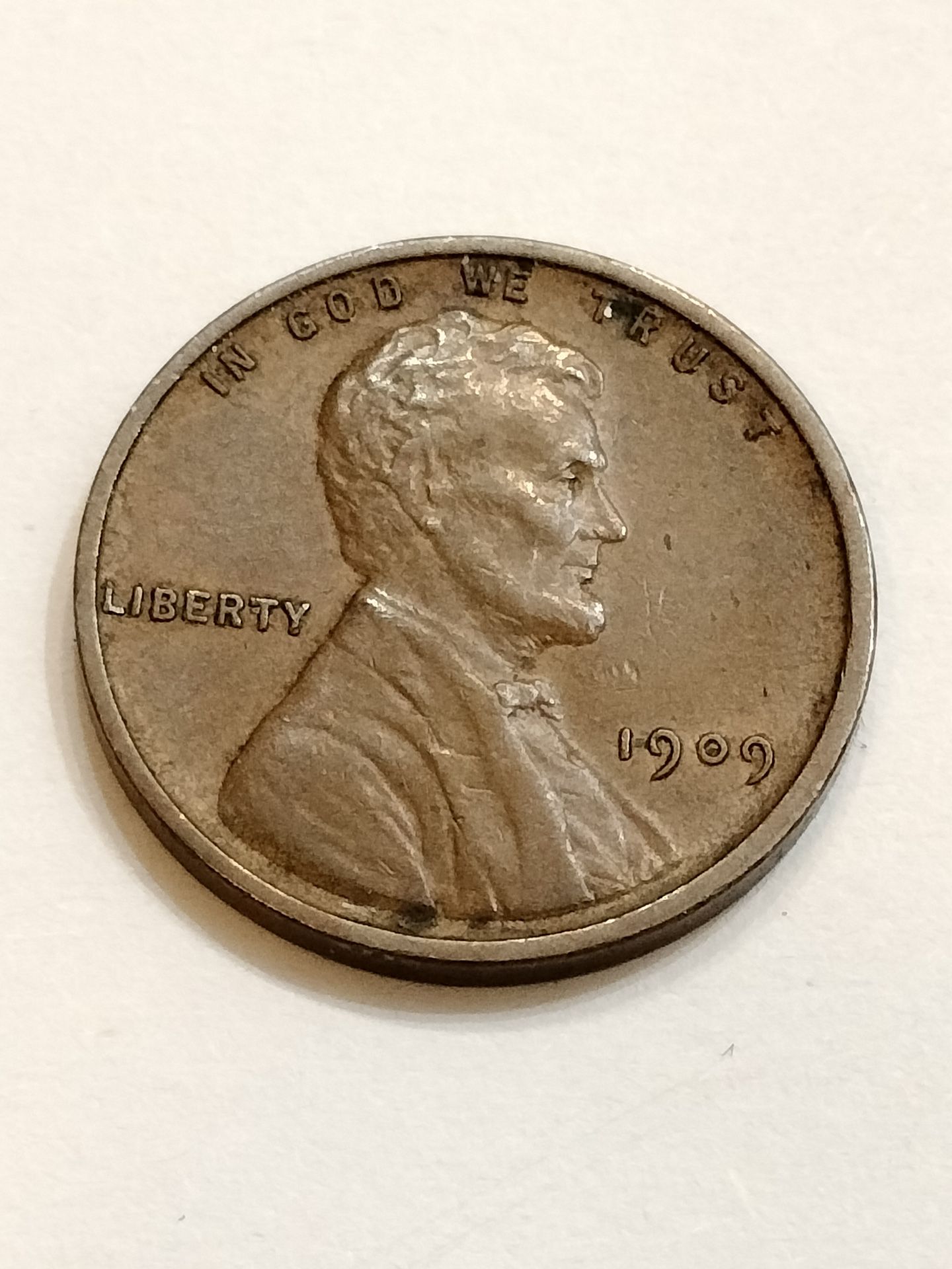 1909-VDB Wheat Cent Penny Coin 