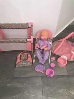 Baby Doll Toy Set - Muñeca Bebe (Llora y Habla)