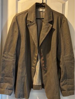 Vintage Jeanology Collection Newport News Blazer Jean Jacket Size 18 New