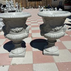New Flower Pots Made Out Of Cement Perfect Gift 🎁 