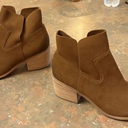 New BP cognac suede ankle boots