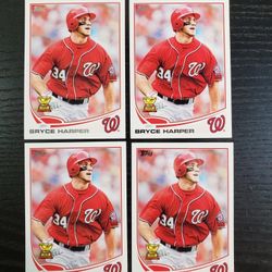 Topps Bryce Harper Gold Cup Baseball Card Lot 