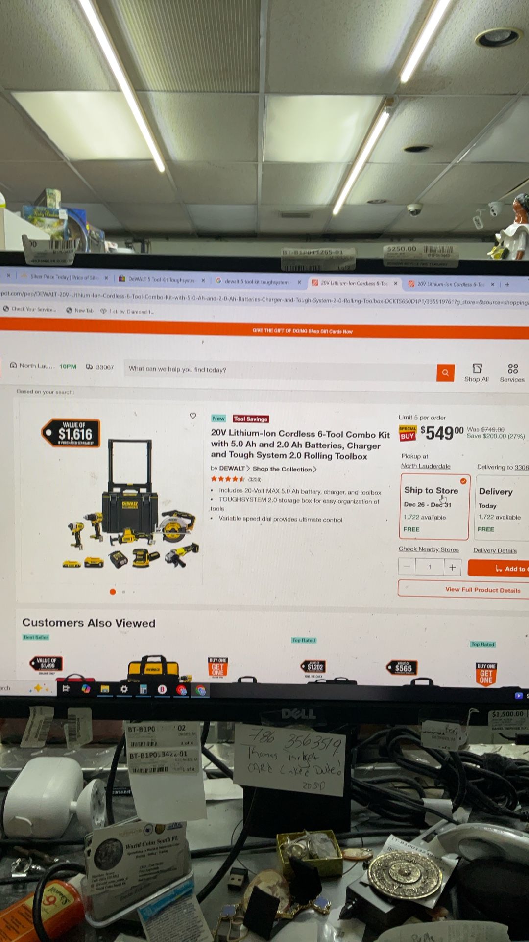 DeWalt Tough System 2.0 6 Tool Combo Set Brand New