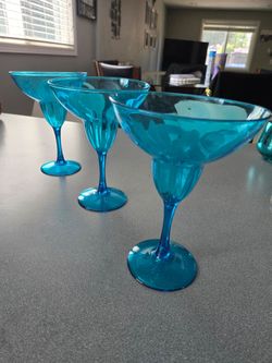 Plastic margarita glassware