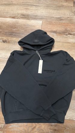 Black essentials hoodie (L)