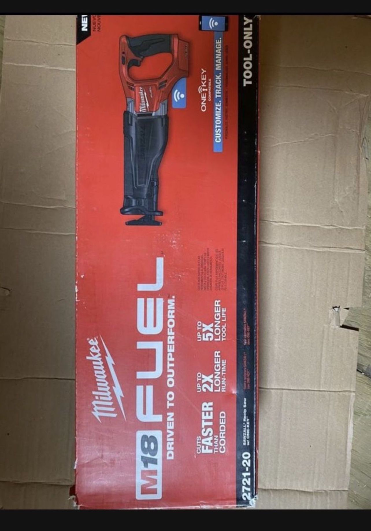 Milwaukee M18 fuel brushless sawzall 1 key TOOL ONLY