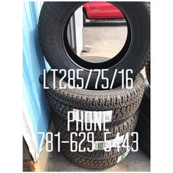 New Tire For Sale LT285/75/16 Brand kumho $170 each installed