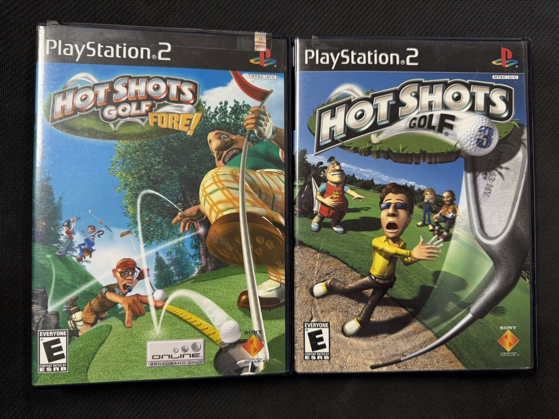 Hot Shots Golf 3 & Fore - Playstation 2 PS2 - Complete CIB - 2 Game Bundle