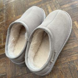 BEARPAW Beige Short Ankle Boots (UGG-Style)