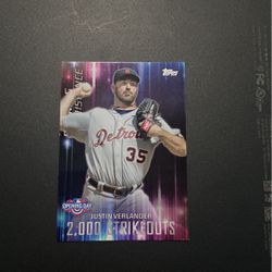 Justin Verlander Baseball Card 
