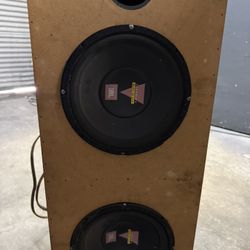2 10 Inch Sub Woofers And Amp