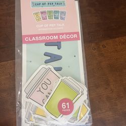 Classroom decor (coffee themed)