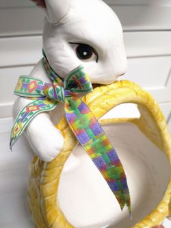 Beautiful Bunny holding a basket