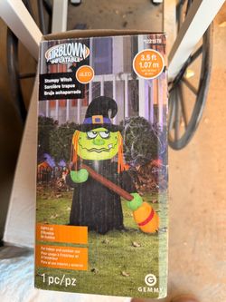 Inflatable witch
