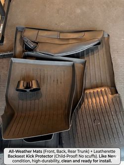 Official Tesla Model Y All-Weather Mats & Glass Roof Sunshade Bundle