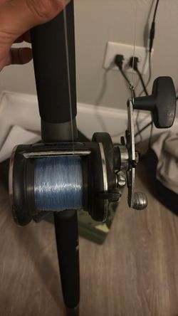 CALSTAR state of the art GFGR 30-80 GRAFIGHTER rod/ PENN 545 GRAPHITE FRAME high speed 6:1 reel